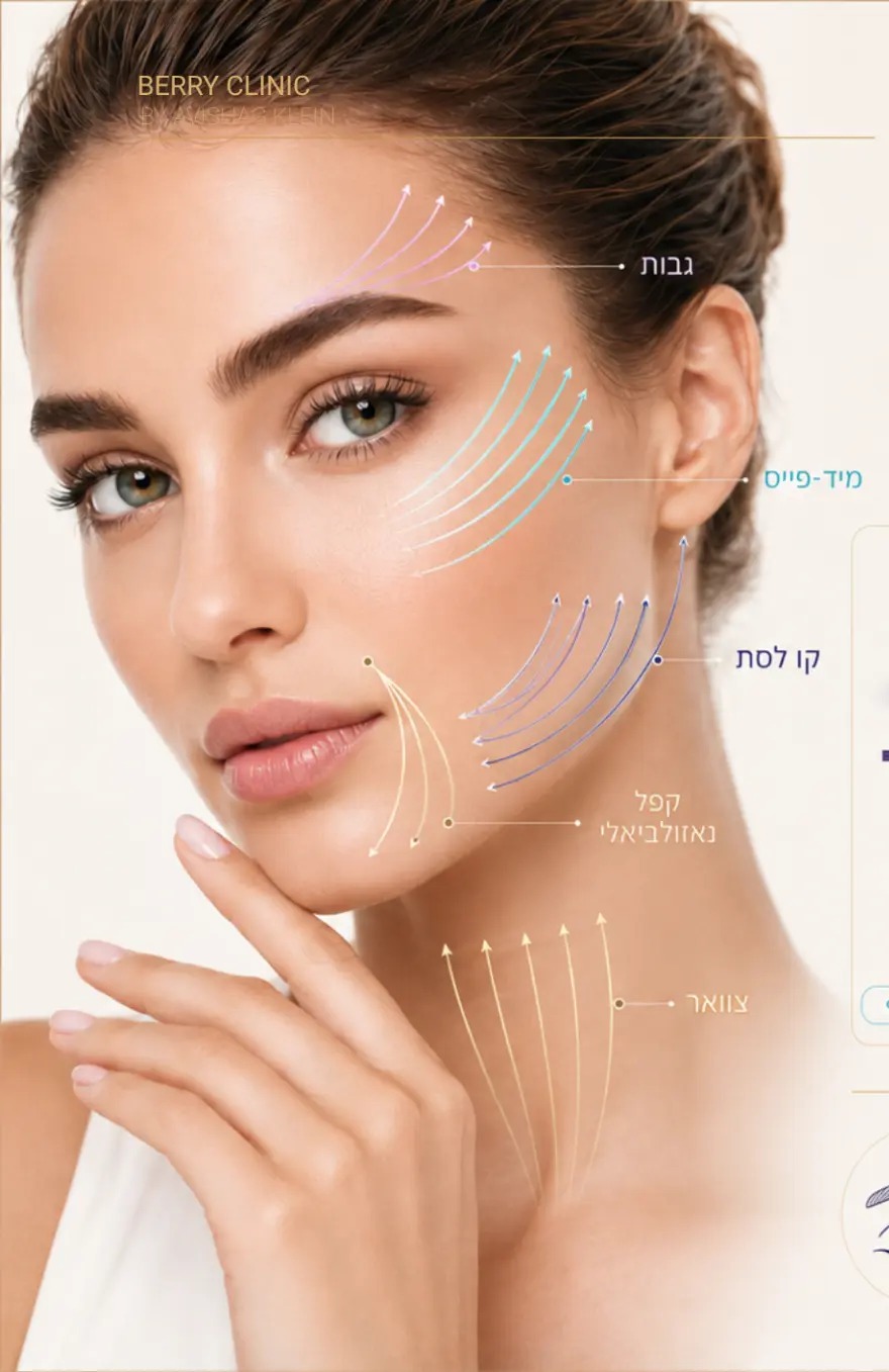 וקטורי הרמה בפנים · חוטי ELASTY